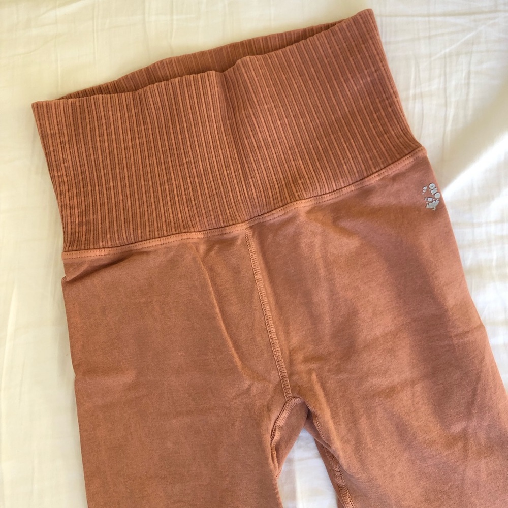 FREE PEOPLE orange leggings